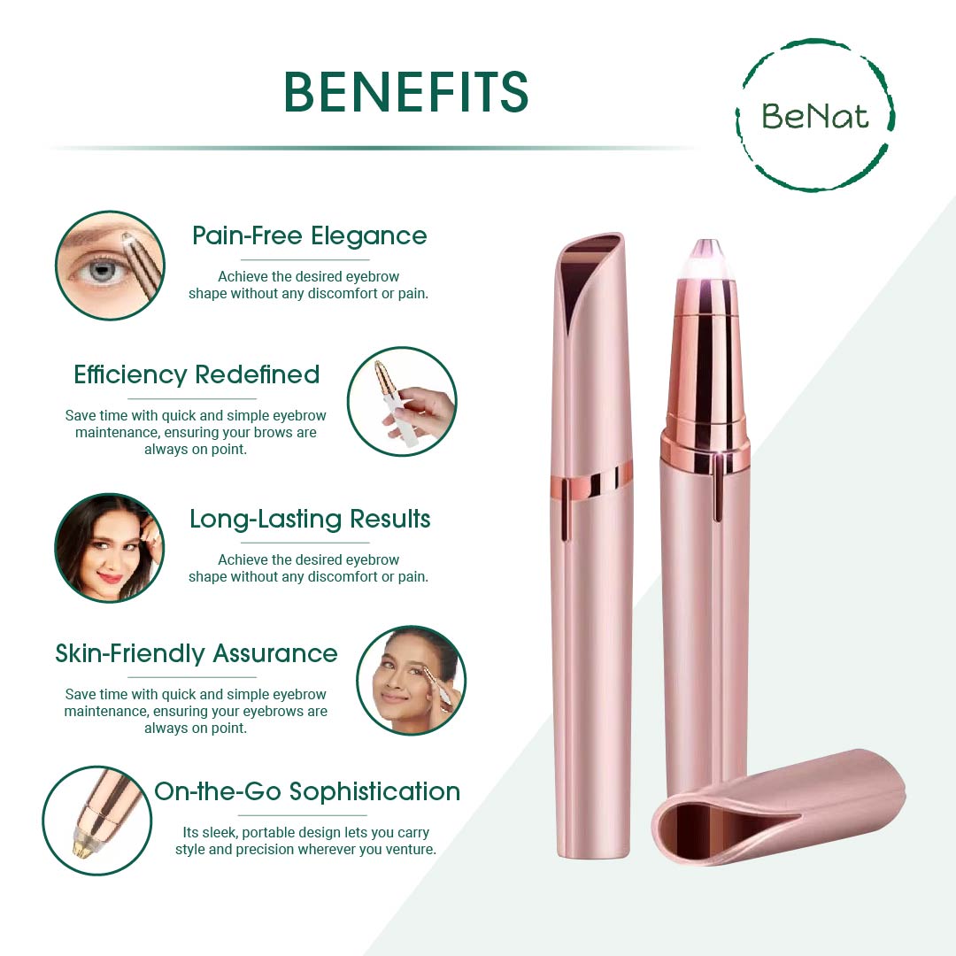 Rechargeable Facial & Eyebrow Hair Remover Set — 2 Pack