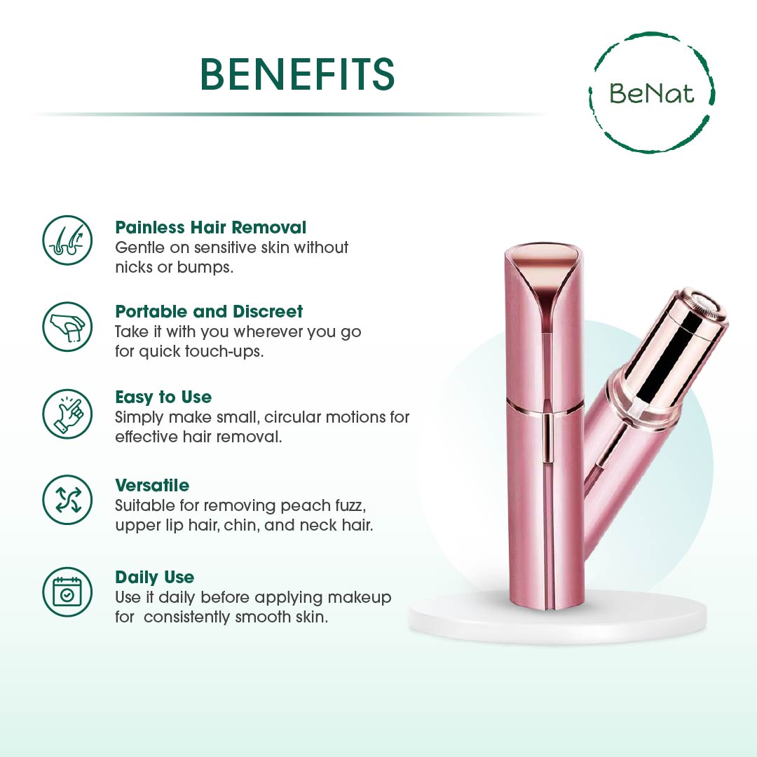 Rechargeable Facial & Eyebrow Hair Remover Set — 2 Pack