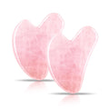 Rose Quartz Gua Sha Facial Tool Set (2 Pack)